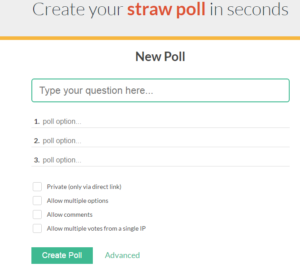 straw poll form